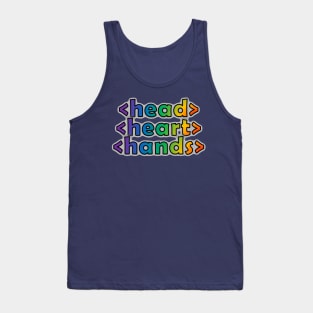 Geeks 4 Peace - Open Head, Open Heart, Open Hands Tank Top